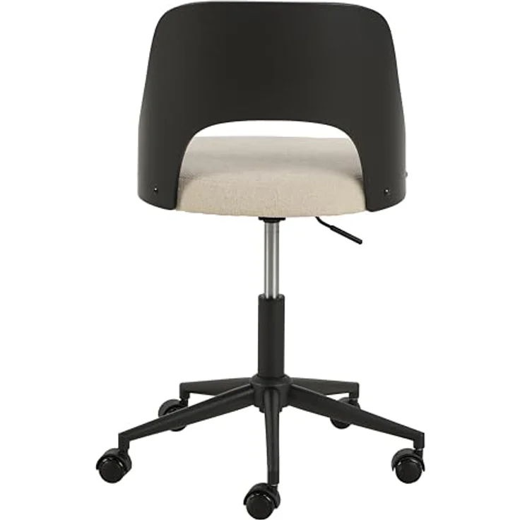 MID.YOU Mid.you Drehstuhl, Schwarz-Beige, Metall/Textil, FSC Mix, 48x89x55.5 cm, Arbeitszimmer – Bild 5