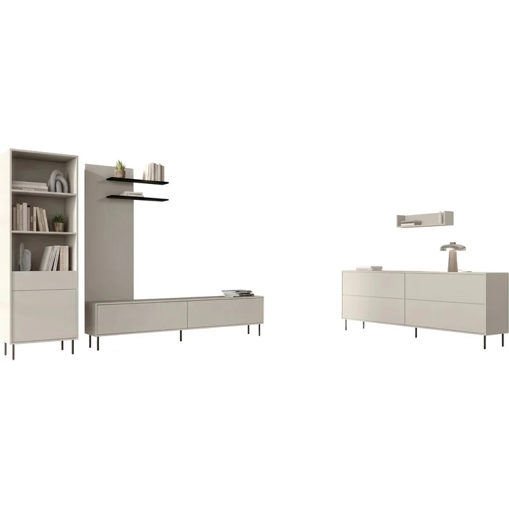 Wohnzimmer-Set Monklon I (Farbe: Cashmere) – Bild 2
