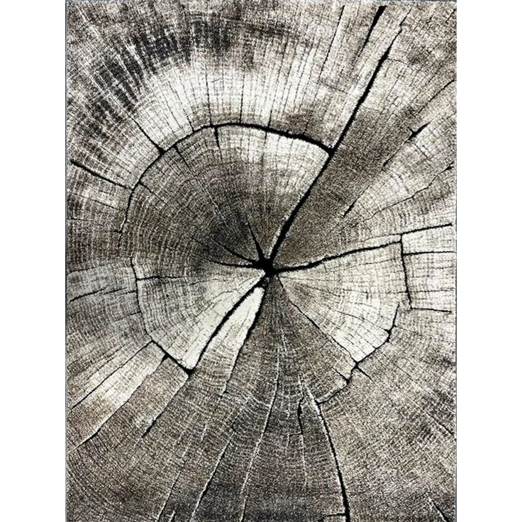 merinos Teppich Ibiza 605, rechteckig, Höhe: 13 mm, Wohnzimmer, Baumstamm Motiv, Holz Optik – Bild 3