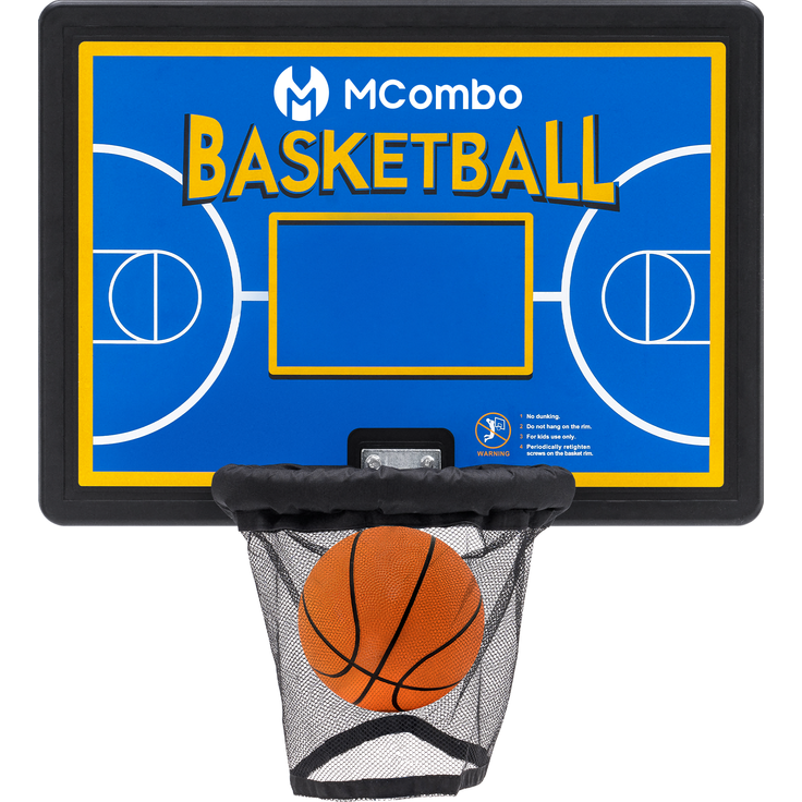 M MCombo Trampolin basketballkorb, Trampolin Zubehör Set BH07 (Blau)