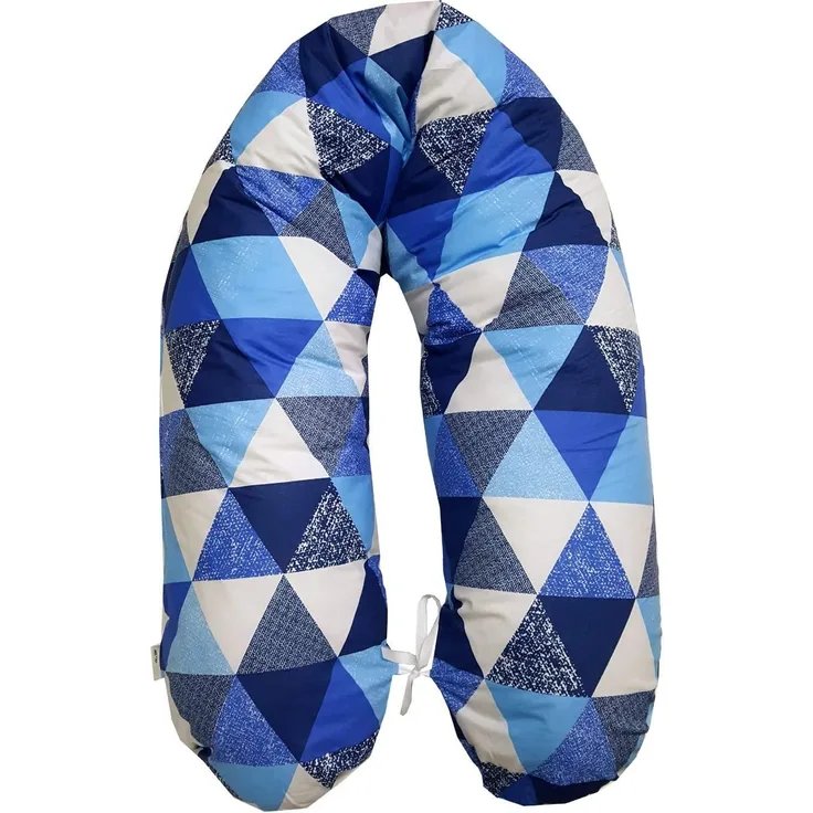 EMI&SAM Stillkissen 170cm Stillkissenbezug Ersatzbezug Bezug 14. Dreieck Blau