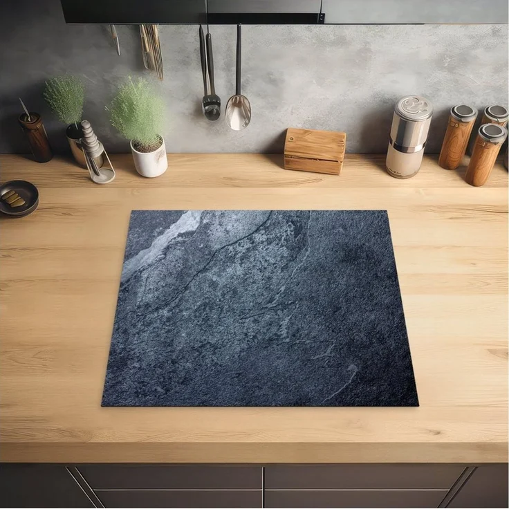 MuchoWow Herd-Abdeckplatte Induktionsschutz - Abdeckplatte Induktion - Beton - Rost - Alt, Vinyl, (1 tlg), Abdeckplatte für Ceranfeld, Herd Inductionsmatte, 57.6x51.6 cm – Bild 2