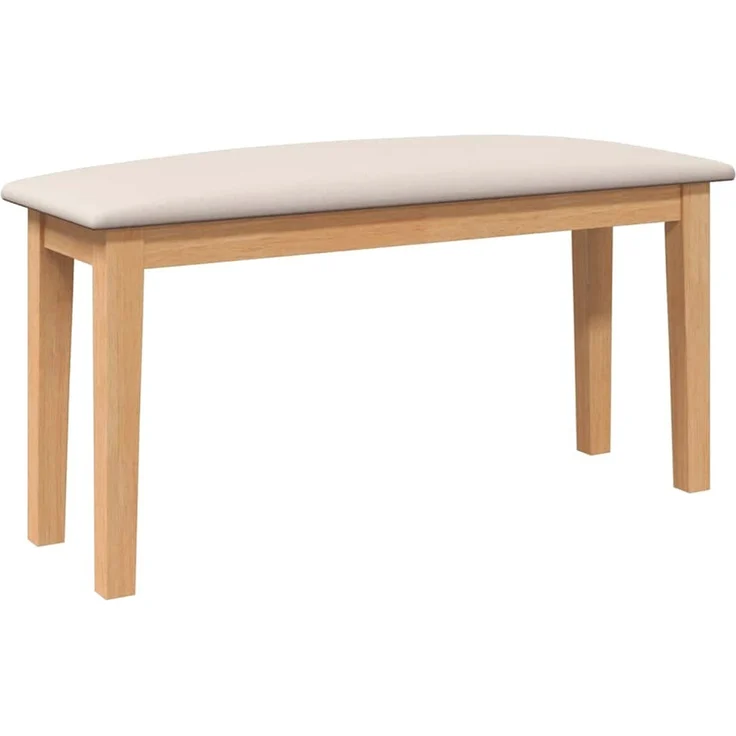 vidaXL Bank 90 cm Massivholz Gummibaum 4102594 – Bild 2