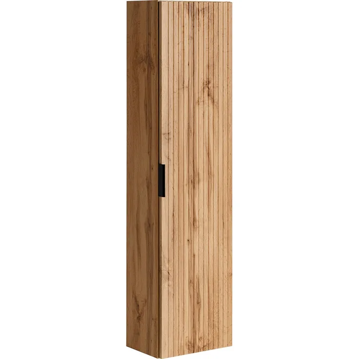 Hochschrank mit 1 Tür (140x25x35cm), Eiche Wotan