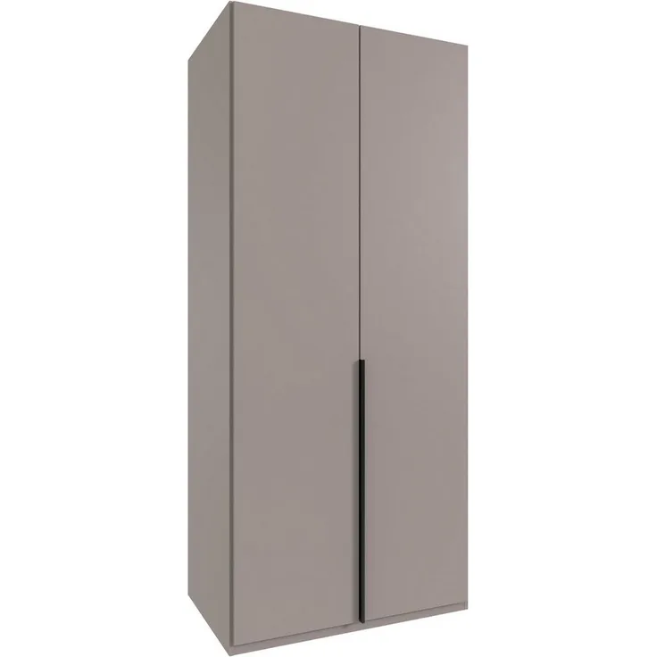 Wimex Kleiderschrank Mugano,in 5 Breiten,2 Höhen,2 Tiefen, viele Farben, Made in Germany (in Basic oder Premium Ausstattung) mit langen Griffen aus Metall, mit oder ohne Spiegel