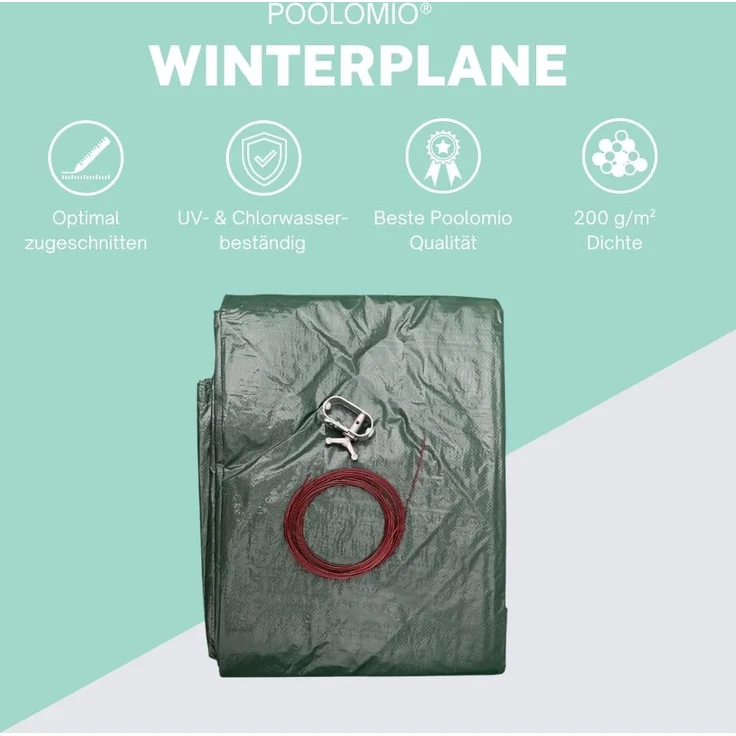 Winterplane Basic rund [Ø 360 cm | 110g/m²] – Bild 2
