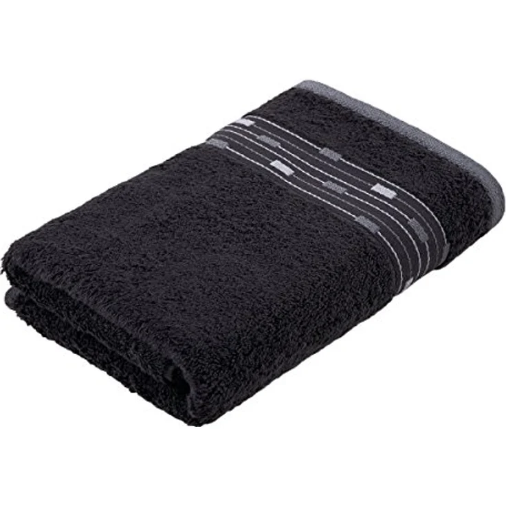 Möve for Frottana Duschtuch Graphit, Textil, 67x140 cm, unisex, Oeko-Tex® Standard 100, Badetuch mit dezenter Einwebung und hochwertigen Web-Label – Bild 1