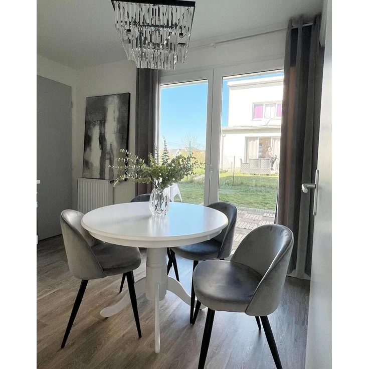 Esstisch weiß ⌀ 100 cm AKRON – Bild 8