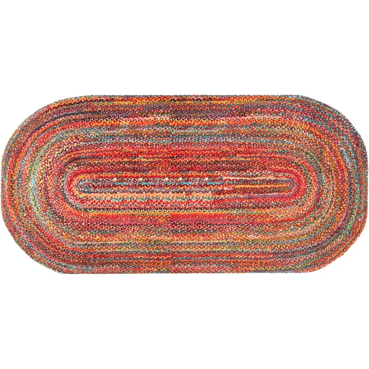 wash+dry by Kleen-Tex Fußmatte Wovells, oval, Höhe: 9 mm, Schmutzfangmatte, rutschhemmend, In- und Outdoor geeignet, waschbar
