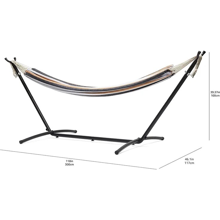 AmazonBasics - Hängematte mit Gestell, Stoff – Bild 6