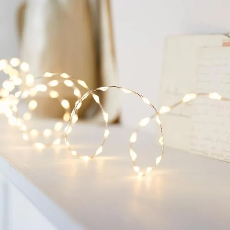 Lights4fun LED-Lichterkette 20m Bicolor Micro LED Lichterkette Weihnachtsbaumbeleuchtung – Bild 1