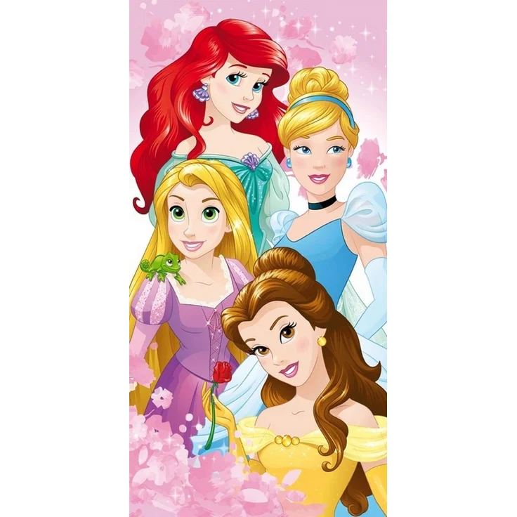 Disney Prinzessinnen Badehandtuch Strandtuch 70x140 cm aus Baumwolle – saugfähig & weich – Bild 1