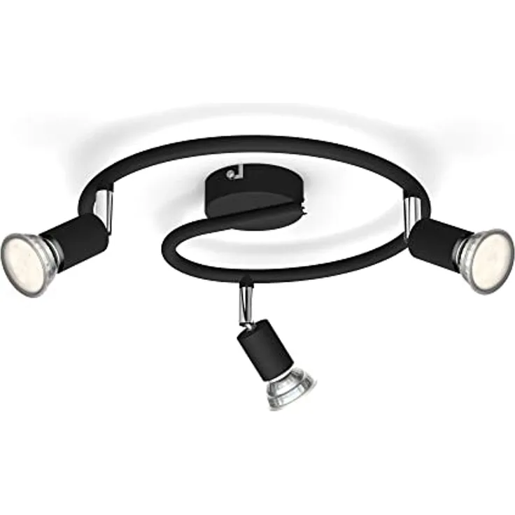 Philips Aufbauspot Strahler Oberflächenbeleuchtung GU10 3 Glühbirne(n) 220-240 V Schwarz