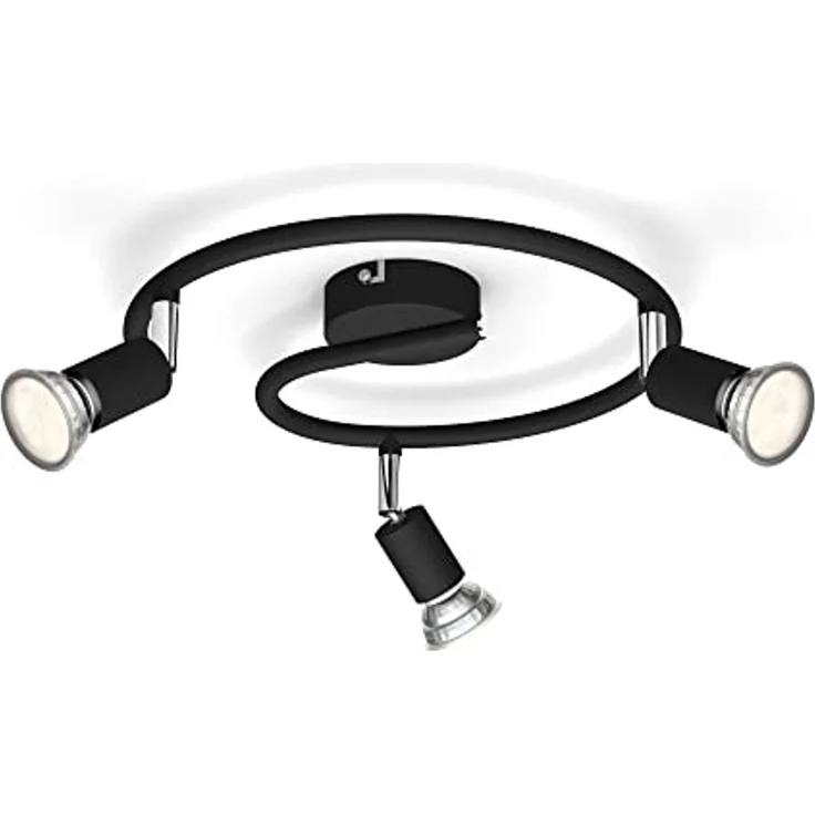 Philips Aufbauspot Strahler Oberflächenbeleuchtung GU10 3 Glühbirne(n) 220-240 V Schwarz – Bild 1