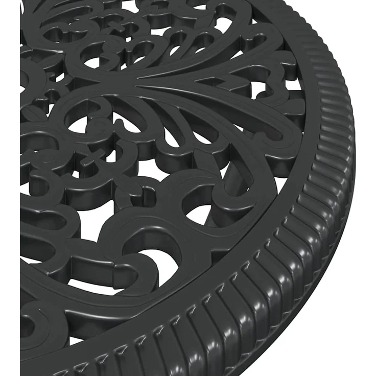 vidaXL Garten Bistro Set 3 pcs Schwarz Aluminium 42002383 – Bild 9