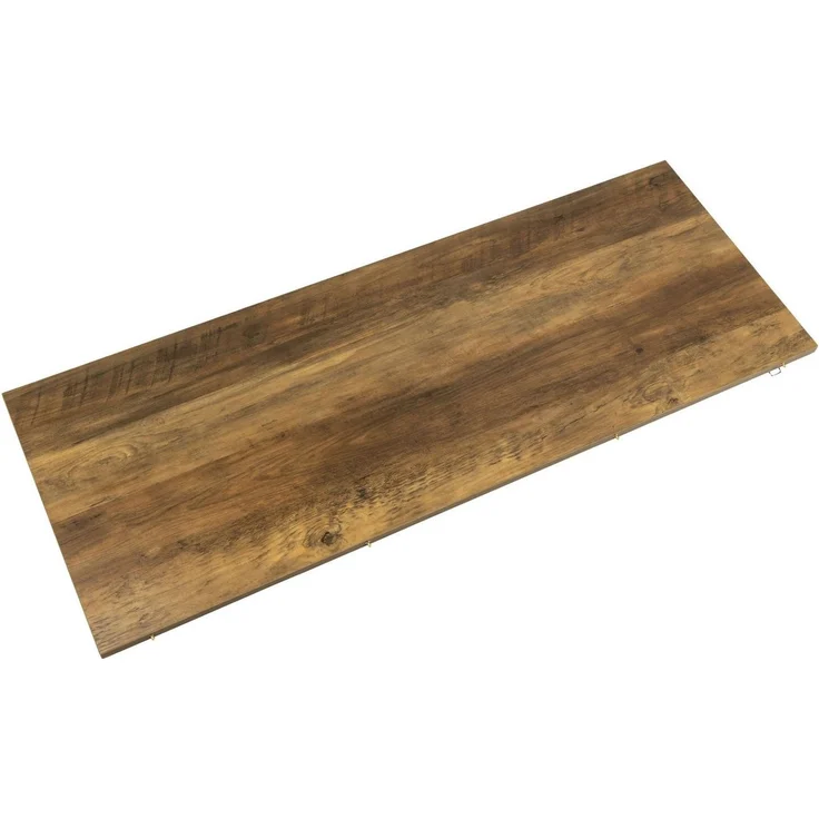 ACTONA GROUP Esstisch Zalida Esszimmertisch, rund, Eichenoptik, schwarze Stahlbeine, Verlängerungsplatten T: 120/210 cm – Bild 3
