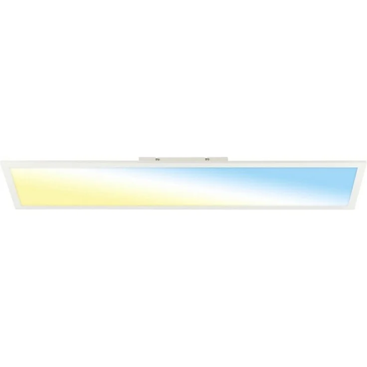 BRILONER - Badlampe 100 cm mit Fernbedienung, dimmbar, warm-kaltweiß, LED Panel, IP44 Spritzwasserschutz, LED Deckenlampe, Werkstatt Deckenleuchte, Keller, Schlafzimmerlampe, 100 x 25 x 6 cm, Weiß – Bild 2