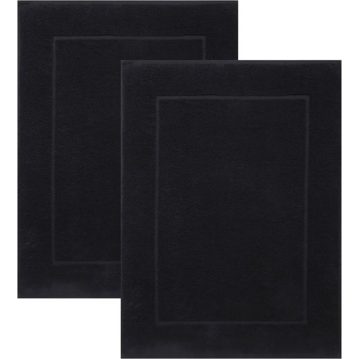 Betz Badematte 2er Set Badvorleger Premium Badematte Badteppich Größe 50x70 cm, beidseitig nutzbar, Baumwolle, Qualität 650g/m² – Bild 1
