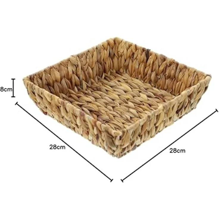 Schale eckig Deko Aufbewahrung Obstschale Tisch Korb Obstkorb 28cm – Bild 5