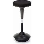 IntimaTe WM Heart Arbeitshocker, Bürohocker, Ergonomische Stehhilfe, Hoch verstellbar 360° drehbar Sitzhocker Drehhocker, Perfekt für Stehpult (Schwarz)