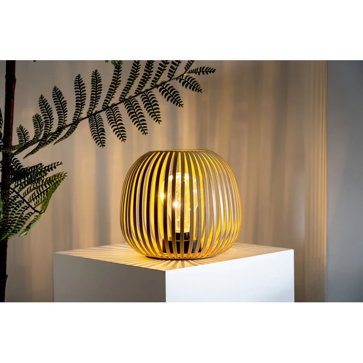 Ambia Garden 'GLENDALE' Solarleuchte, Metall natur, Ø 20 x 18 cm, mit Schalter – Bild 2