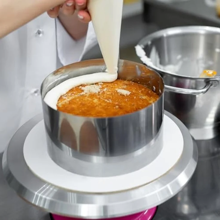 Ruhhy Obstkuchenform Kuchenform Konfektrand, (Spar-Set 3-tlg), Ultrahohe Form (20 cm), beständig gegen Verformung – Bild 3