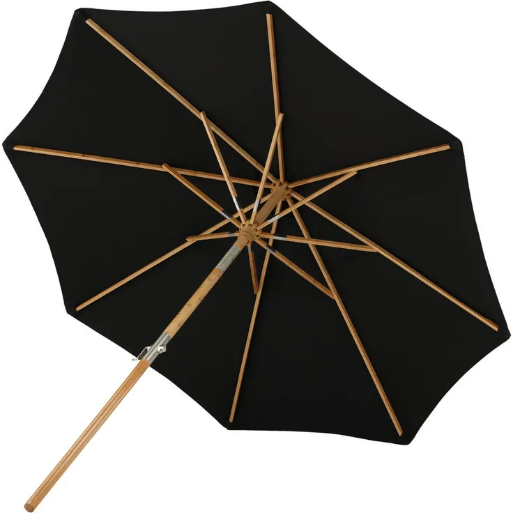 Gardenson Sonnenschirm, Schwarz, 270x250 cm, UV-Schutz und Sichtschutz, rechteckig