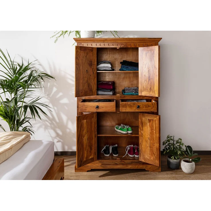 Schrank Akazie 112x51x172 honig lackiert OXFORD #0402 – Bild 2
