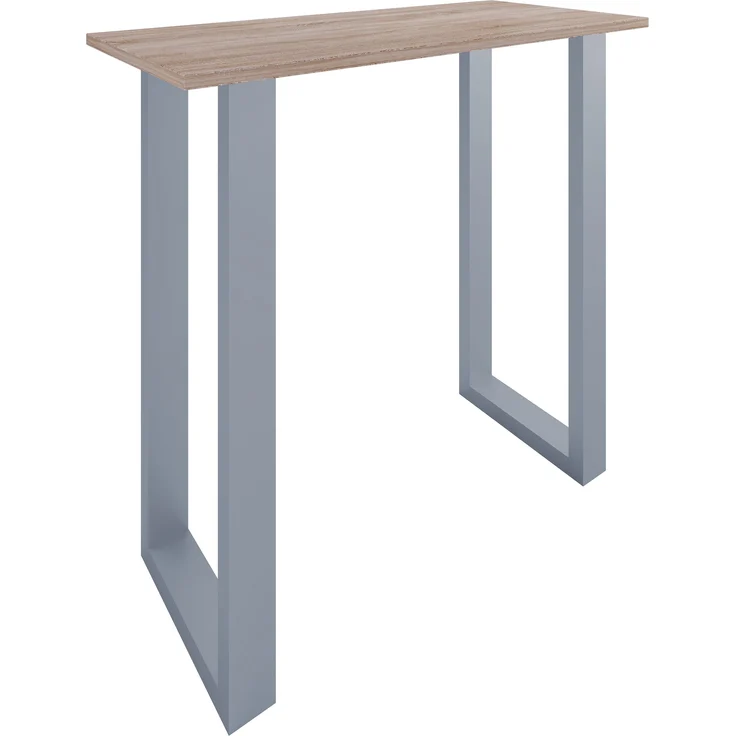 VCM Bartisch Xona 920120 Silber / Sonoma-Eiche H. 102 x B. 110 x T. 50 cm – Bild 2