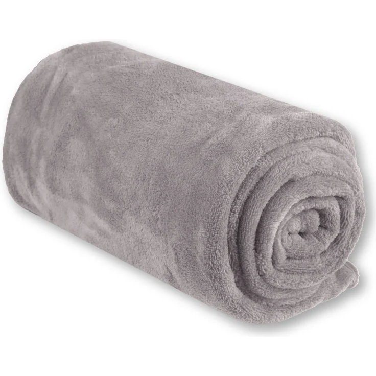 Kuscheldecke supersofte Tagesdecke vielseitig verwendbare Microfaser-Decke, flauschig und anschmiegsam in vielen verschiedenen modischen Farben erhältlich (hellgrau - silbergrau / 220x240 cm) – Bild 4