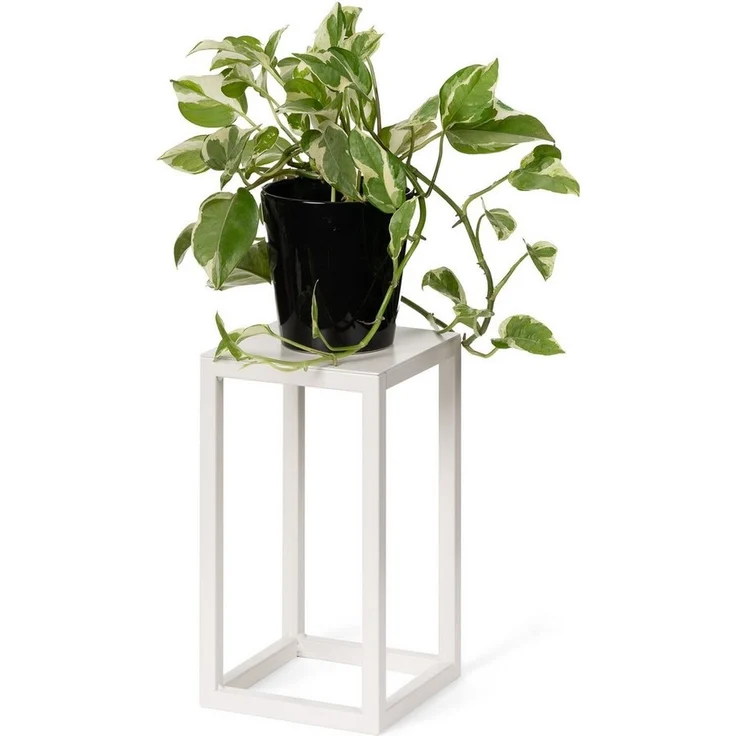 LAMO Manufaktur Blumenständer LAMO Manufaktur Blumenständer Elfenbein aus Metall 28cm (Dekorativer Metallständer, 1 St, 2-Teilig), Blumenständer modern, für Skulpturen und Deko, kleiner Blumenhocker – Bild 5
