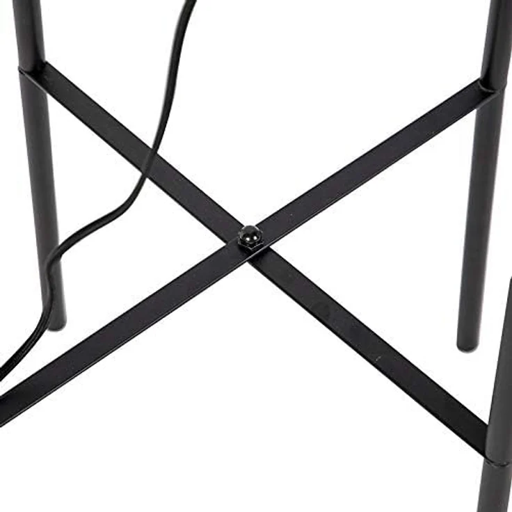 Qazqa Stehlampe Bliss_mesh, ohne Leuchtmittel, E27, Schwarz, Modern, Stahl, 1-flammig – Bild 6