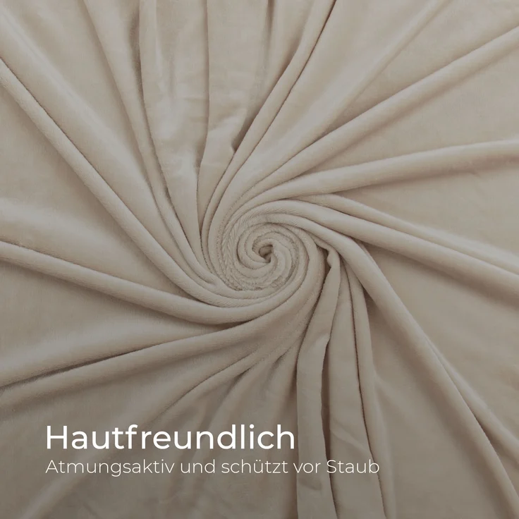 Bettwäsche Cashmere Touch Beige / Taupe 80x80+135x200 cm – Bild 6