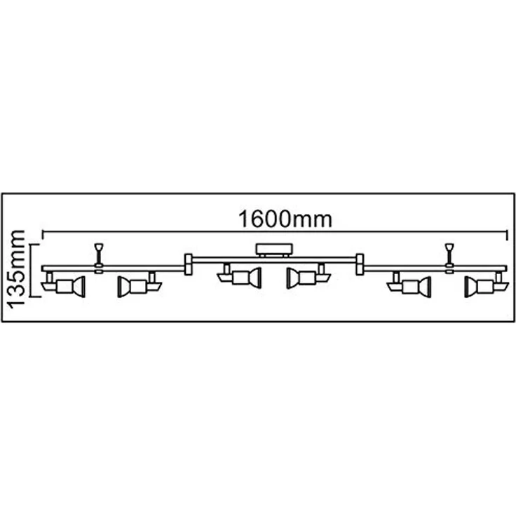 TRANGO LED Deckenspots, 6-flammig 2000-068-5W LED Wohnzimmer Lampe MIA in Chrom-Optik inkl. 6x 5 Watt GU10 LED Leuchtmittel, Deckenlampe, Deckenstrahler, Deckenleuchte, Schlafzimmer Leuchte schwenkbar und drehbar – Bild 4