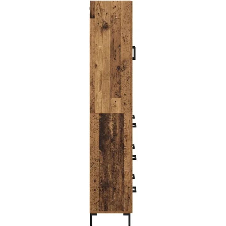 vidaXL Highboard mit Schubladen 2 pcs Altholz Holzwerkstoff 3415660 – Bild 8