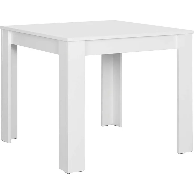 byLIVING Esstisch Nepal / Moderner Küchentisch in Weiß / Platzsparender Tisch / 90x90, H 75 cm