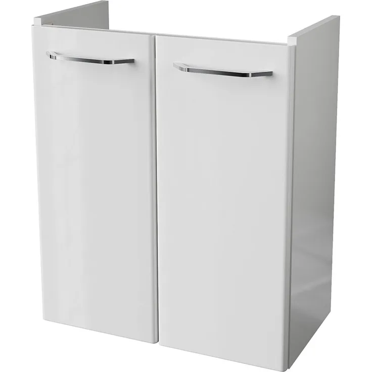 FACKELMANN MILANO Waschbeckenunterschrank Gäste WC 52 cm breit, Weiß
