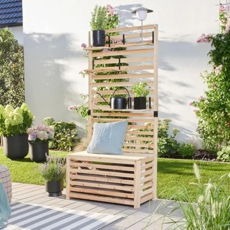 HOME DELUXE Sichtschutz-Bank mit Stauraum ORELIA – Bild 2