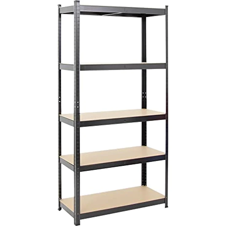 PROREGAL Mega Deal Eckregal Ragnar 1x: 180 x 70 x 40 cm | 2X: 180 x 90 x 40 cm Schwarz Fachlast 175kg, Kellerregal, Steckregal, Garagenregal, Lagerregal – Bild 7
