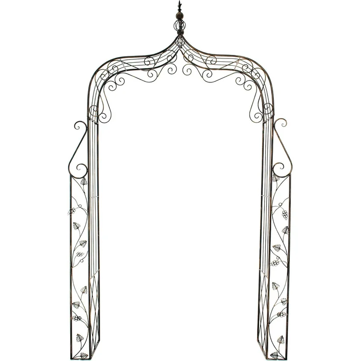 Rosenbogen BREMEN - 143x30x248cm, Metall, Bronze | Rankhilfe Rosen Rankgitter Gartendekoration – Bild 4