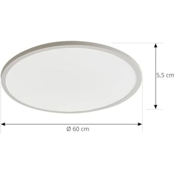 Lampenwelt Arcchio LED Deckenleuchte Brenda, dimmbar mit Leselampe, modern in Weiß, energiesparend, mit Fernbedienung – Bild 5
