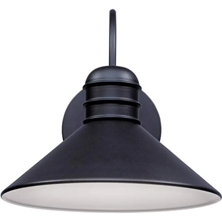 Westinghouse Walter 6580940, Einflammige dimmbare LED-Wandleuchte für Außenbereiche, strukturiertes Schwarz, 220 Volt