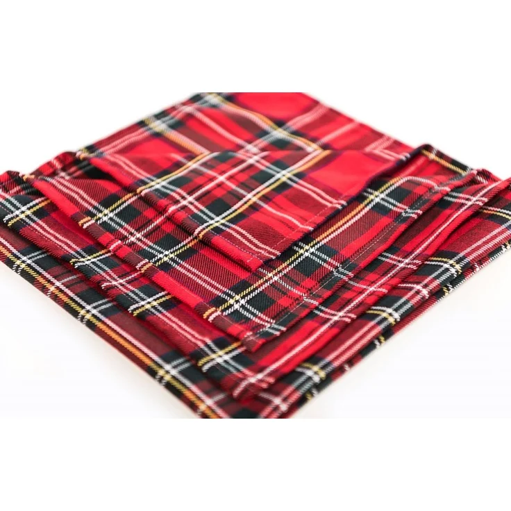 texpot Tischdecke Schottenkaro Tischläufer Tartan Weihnachten Karo (1-tlg) – Bild 2