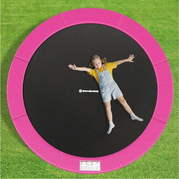 SONGMICS Trampolin Randabdeckung, 100% UV-beständig, Reißfest, PVC, Rosa, 305,0 cm – Bild 5