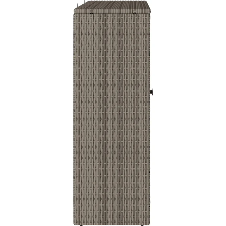 vidaXL Aufbewahrungsschrank mit Regal Grau 100 x 36 x 102 cm Rattan 4103823 – Bild 5