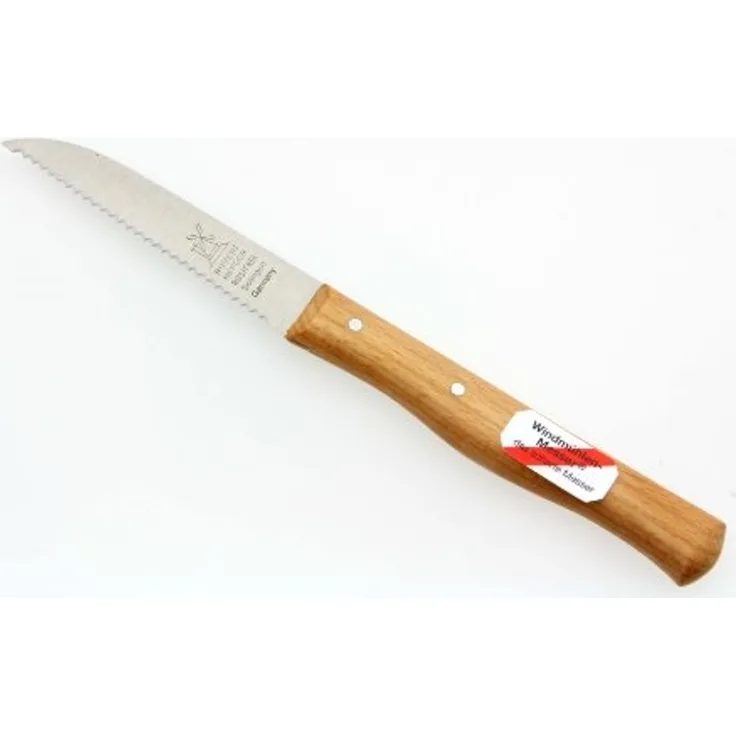 Gemüsemesser mit Wellen- schliff Rotbuche 85mm rf