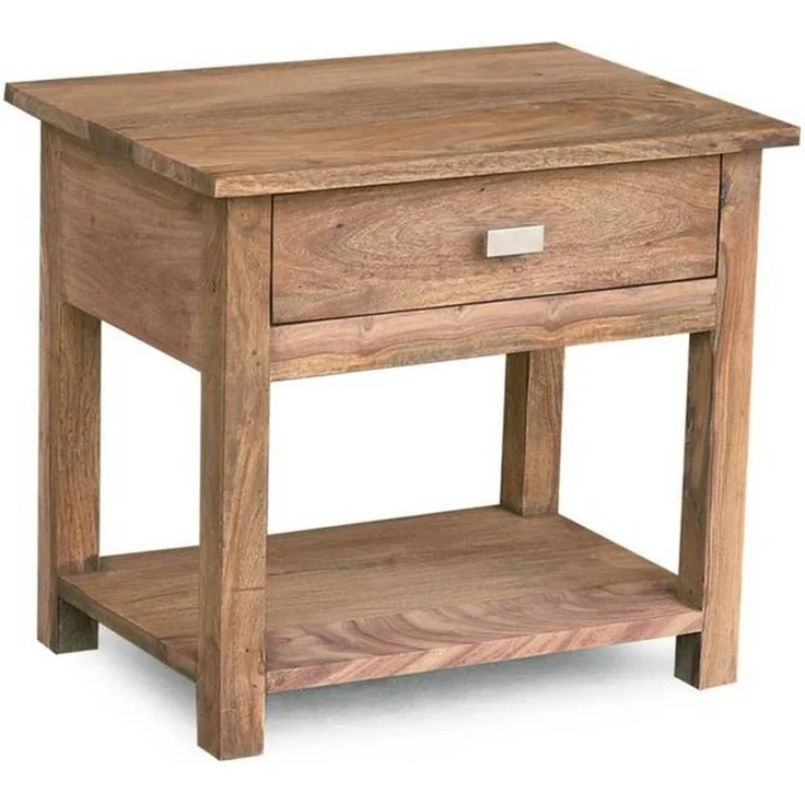 Nachttisch Sheesham 50x35x45 braun geölt NATURE BROWN #91 – Bild 2