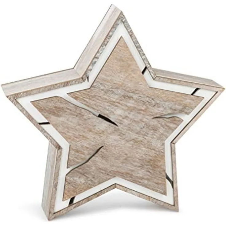 Leuchtstern Baumscheiben-Design kompakt