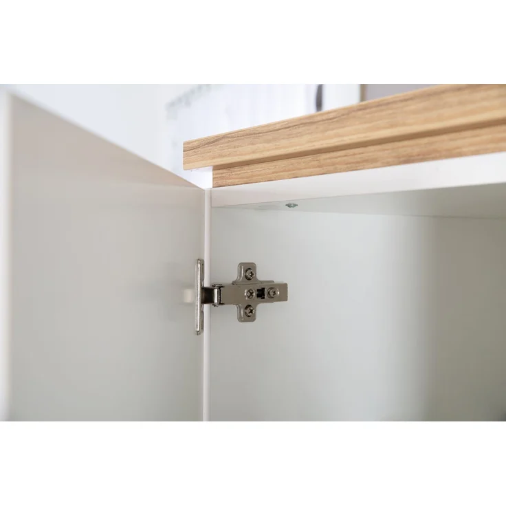 roba Kinderkleiderschrank 3-türig 'Finn' - 2 Schubladen - Soft Close - Weiß/Goldeiche – Bild 8