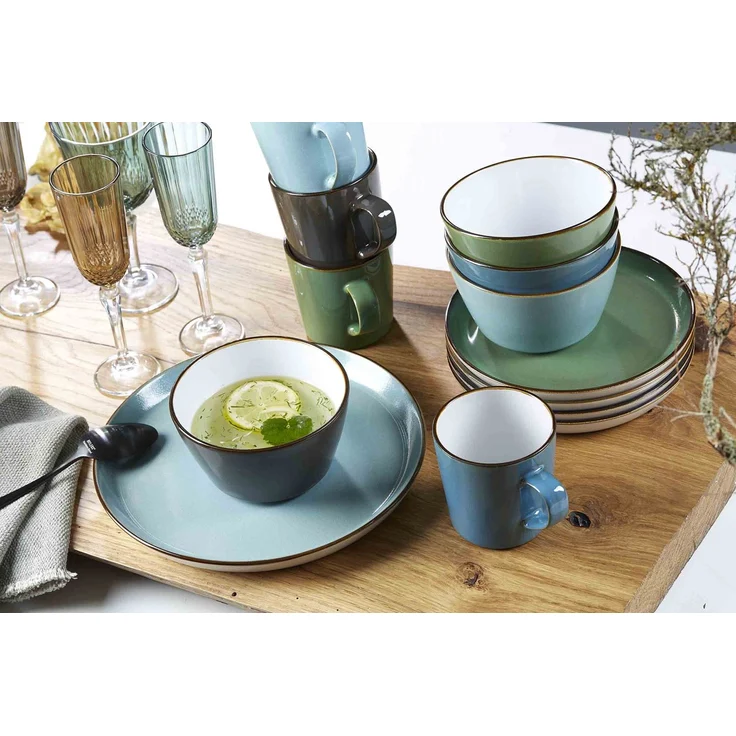 Ritzenhoff & Breker Visby Speiseteller ø 26,5 cm 4er Set blau – Bild 5